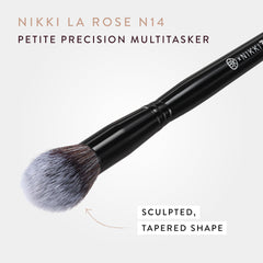 BK BEAUTY Nikki La Rose N14 travel-friendly brush in compact kit