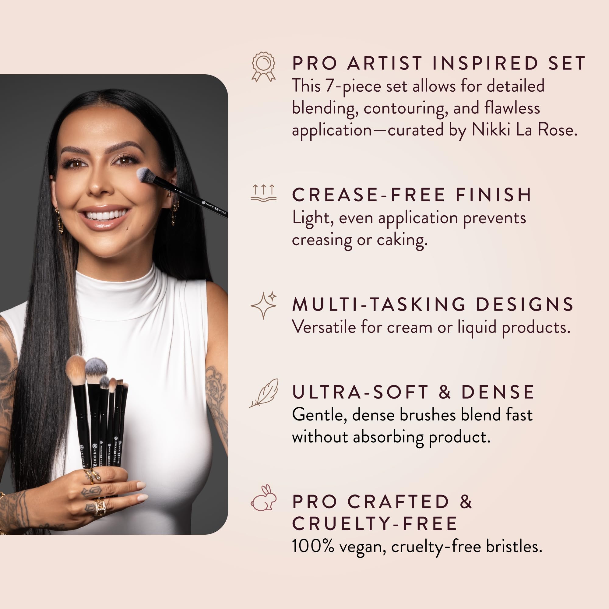 BK Beauty Nikki La Rose N15 Precision Medium Powder for precise bronzing and blending.