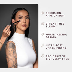 BK BEAUTY Nikki La Rose N16 Pro Concealer Brush multi-tasking for concealer primer contour