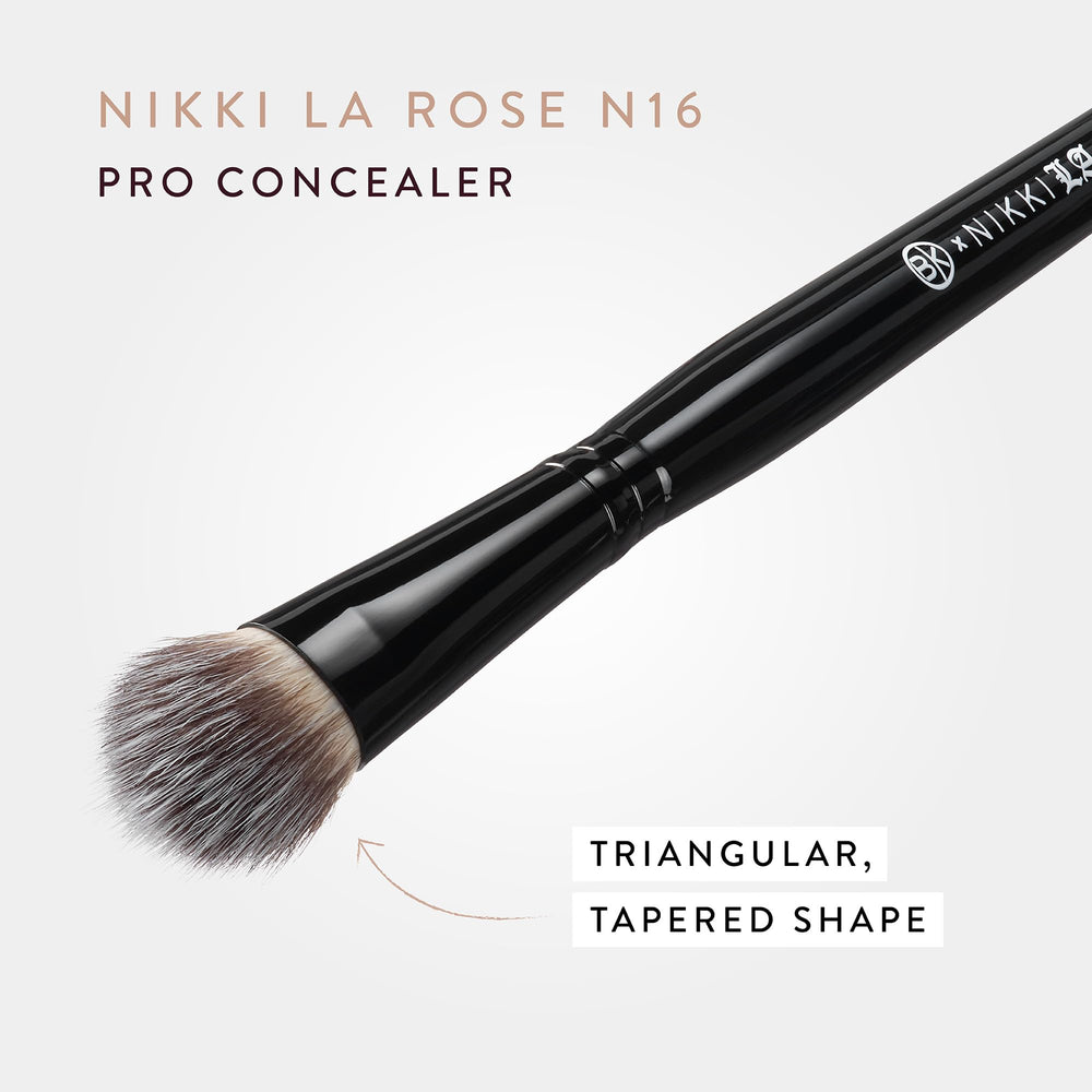 BK BEAUTY Nikki La Rose N16 Pro Concealer Brush vegan cruelty-free bristles for smooth application
