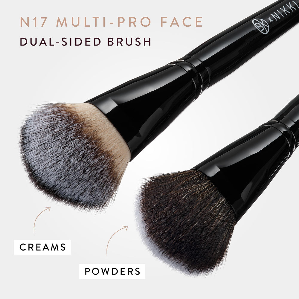 BK BEAUTY Nikki La Rose N17 foundation blending for smooth even coverage.