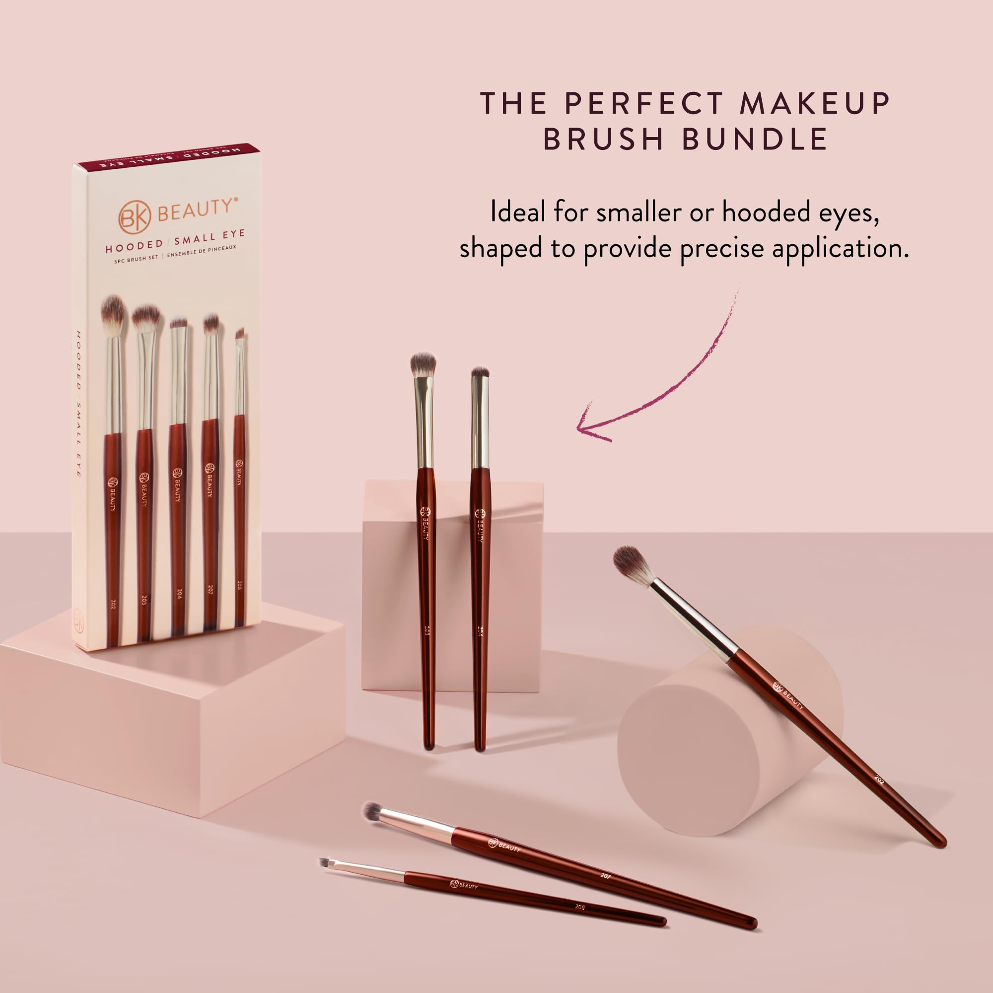BK Beauty Pencil Blender brush enabling outer corner and lower lash line blending