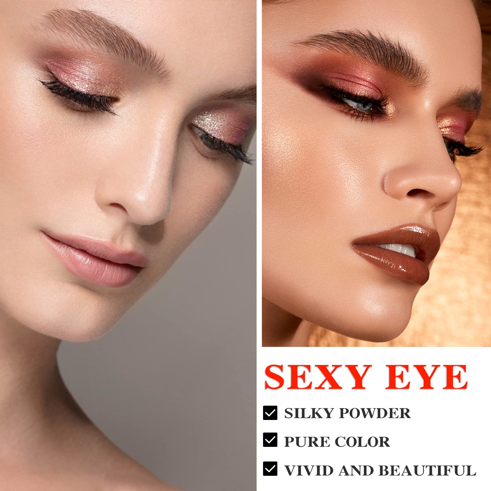BKPPLZP Matte 12 Colors palette open reveals color layout for versatile makeup.