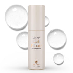 BL Lashes Primer bottle closeup for oil-free lash prep and stronger bonding