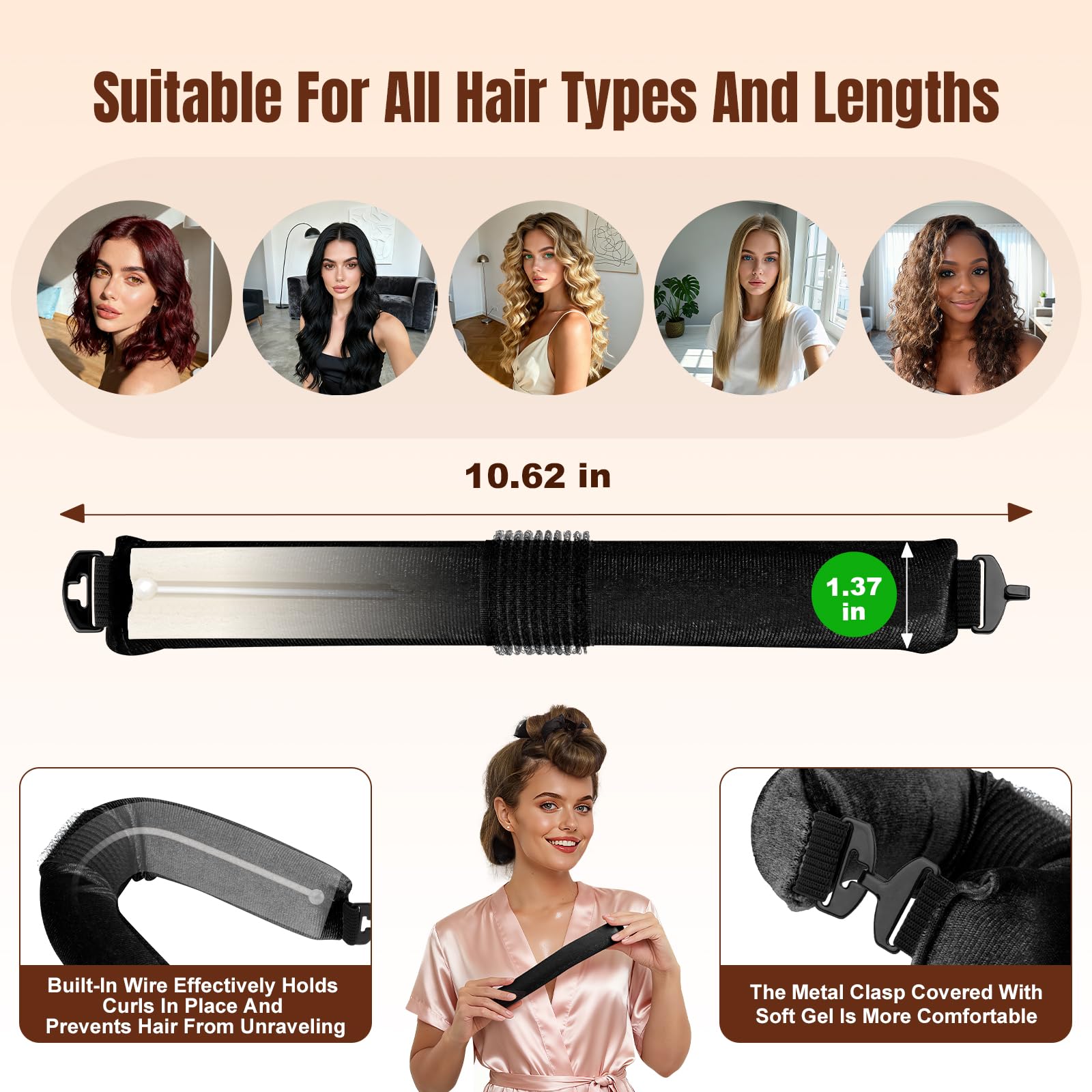 BLAAROOM hair pad grippers secure ends to minimize unraveling.
