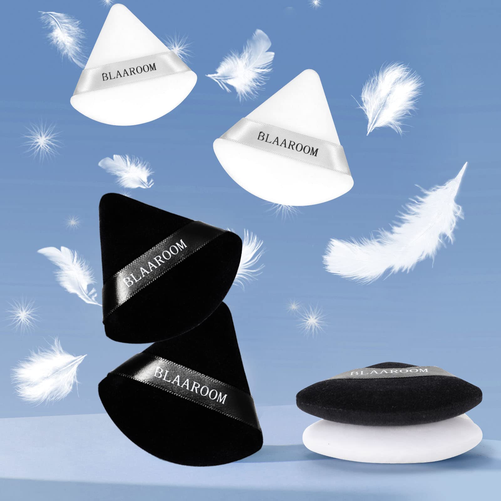 BLAAROOM puffs are suitable for wet and dry makeup applications.