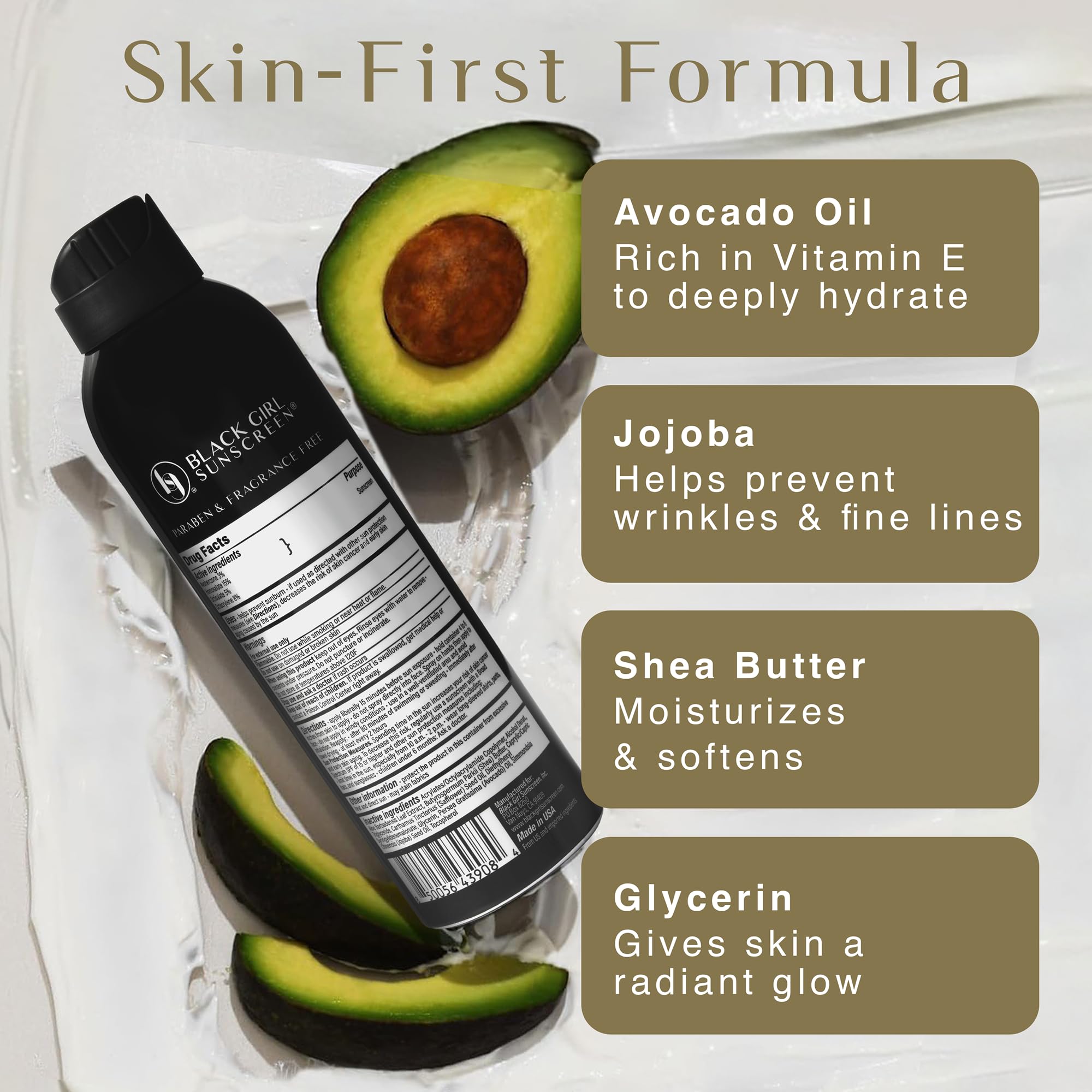 Black Girl Sunscreen Make It Glow applied on body for moisture-rich protection