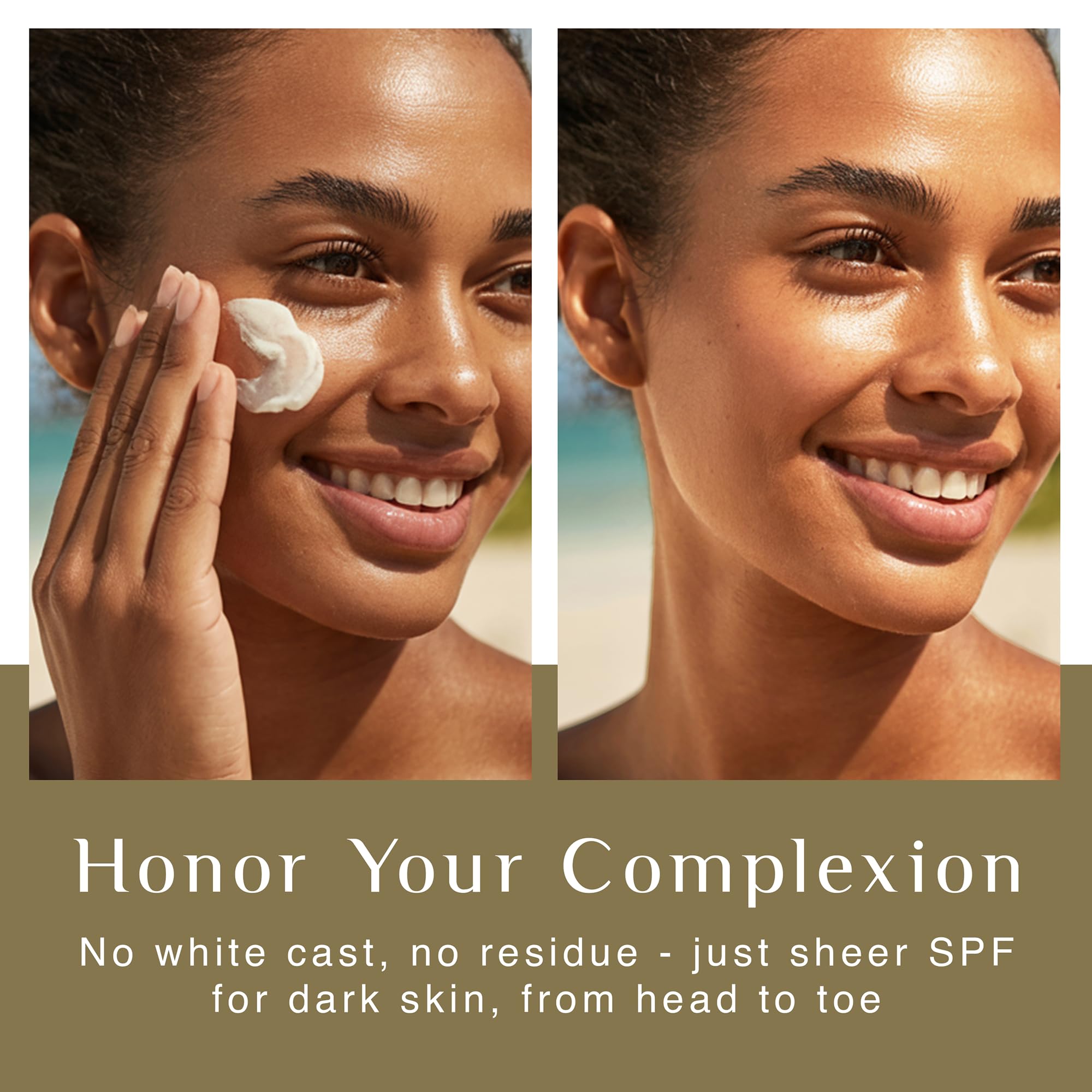 Black Girl Sunscreen Make It Glow spray being dispensed for quick, even coverage on face or body