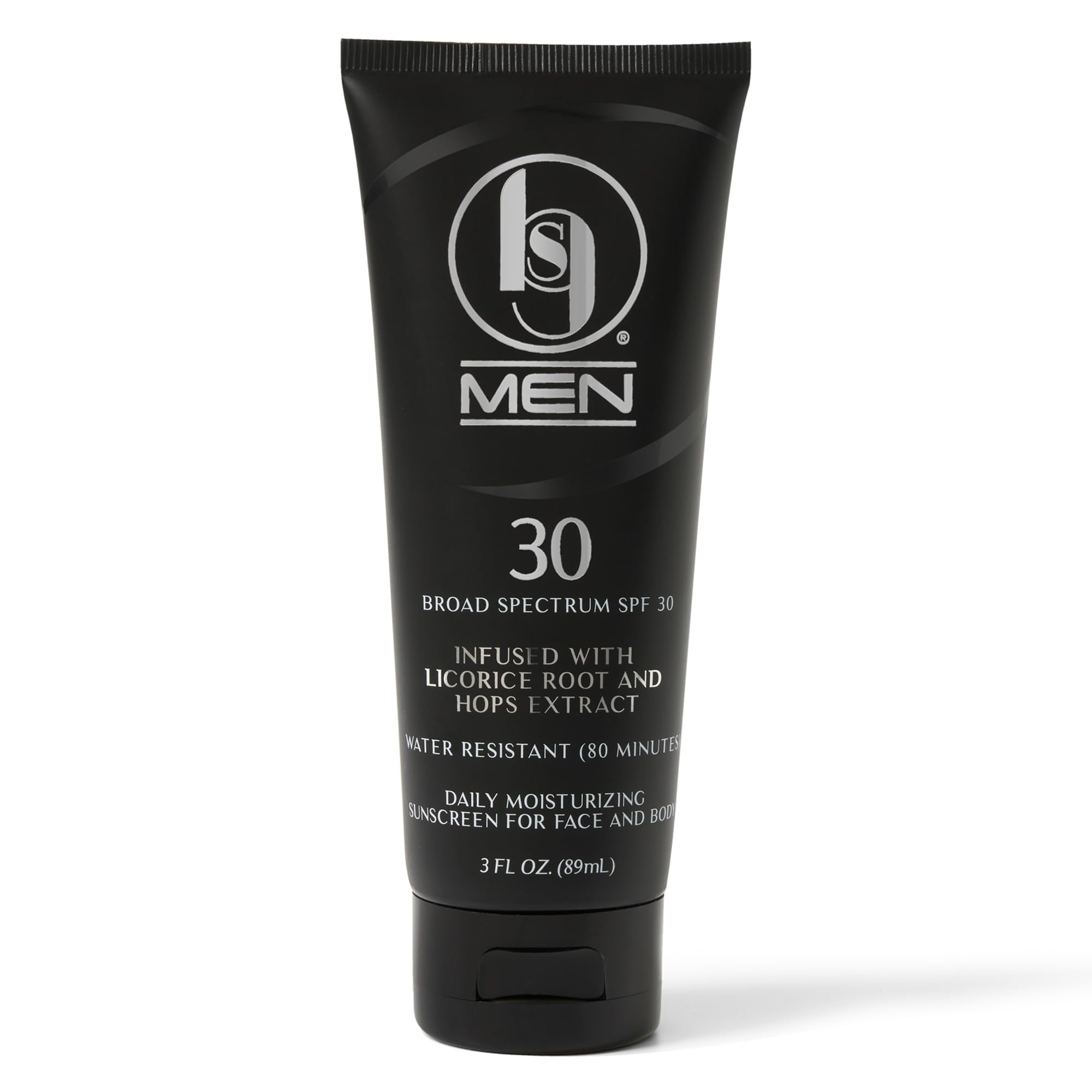 Black Girl Sunscreen men's SPF 30 bottle front for everyday UV protection