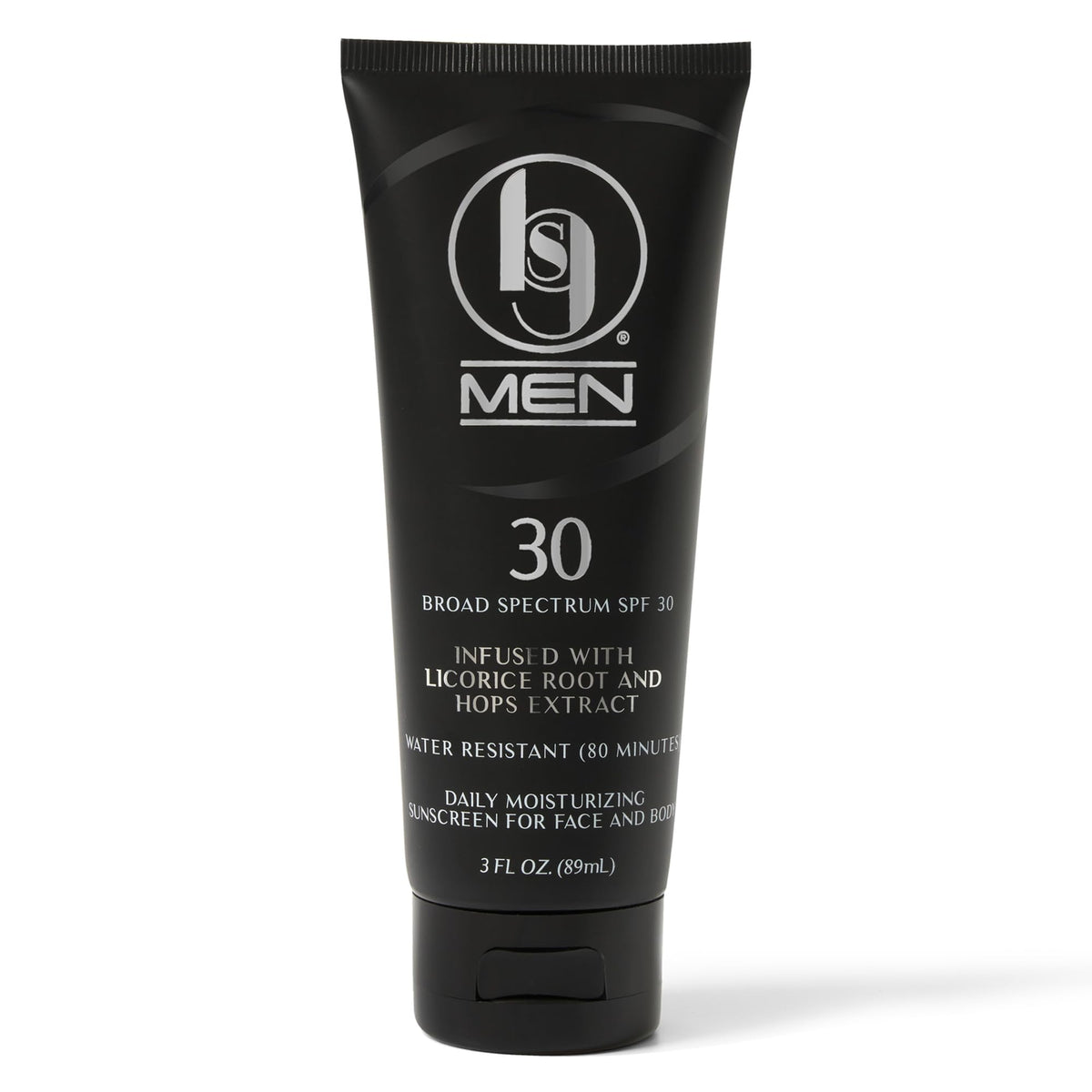 Black Girl Sunscreen men's SPF 30 bottle front for everyday UV protection