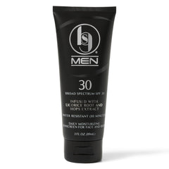 Black Girl Sunscreen men's SPF 30 bottle front for everyday UV protection