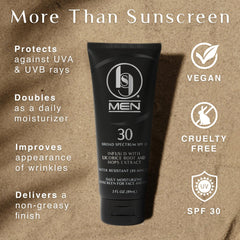 Black Girl Sunscreen men's SPF 30 clear texture with no white cast