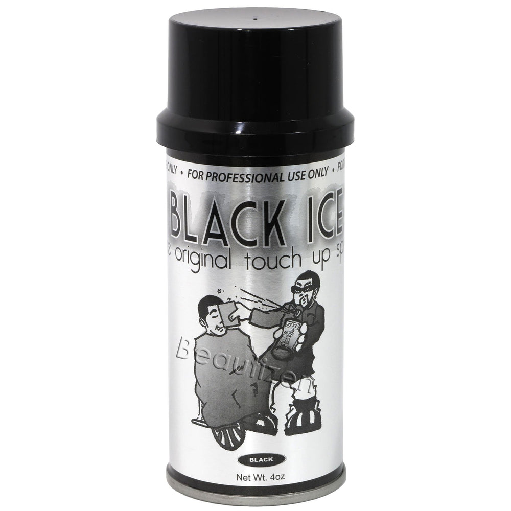 Black Ice Original Touch Up Spray 4oz bottle sharpens lines and blends tones