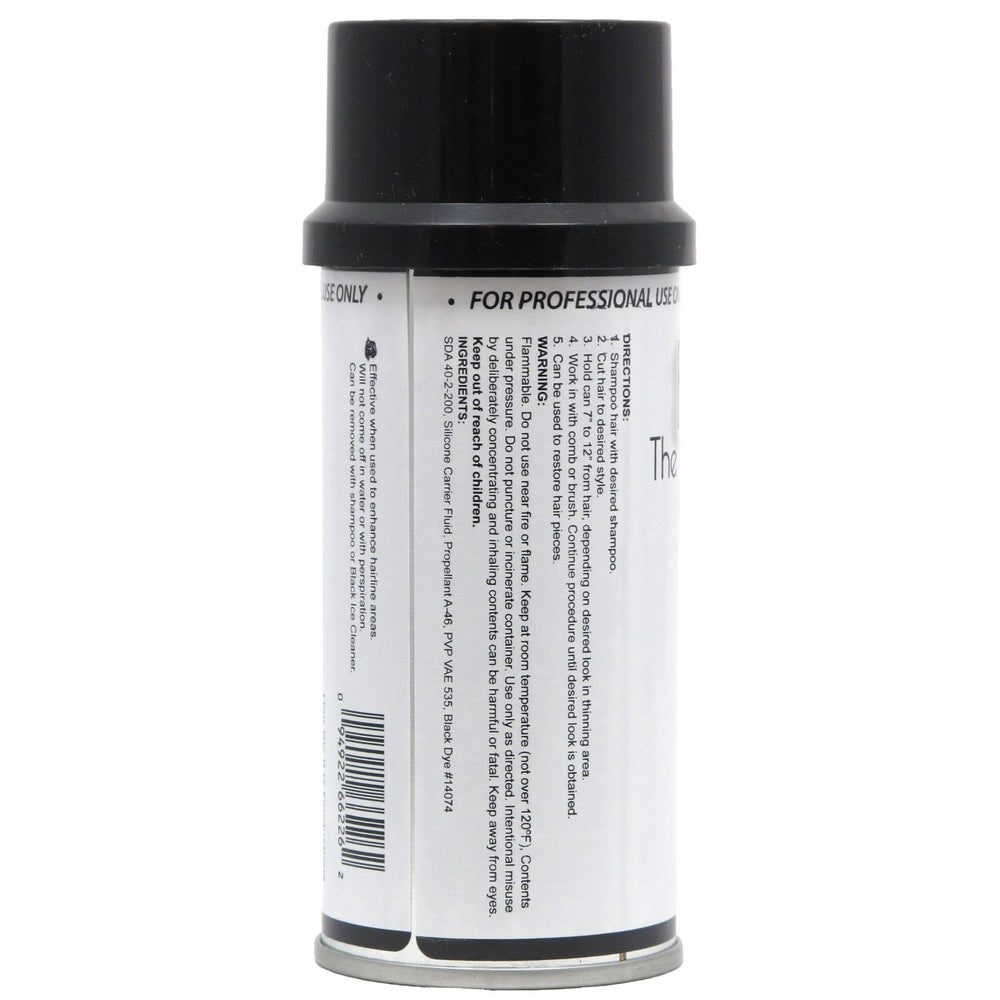 Black Ice Original Touch Up Spray applied to hair ensures even look on wigs