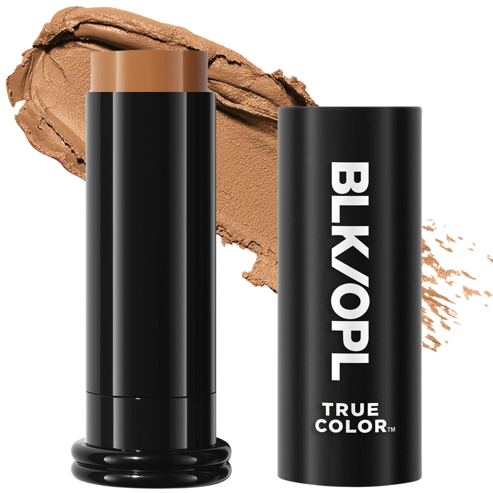 Black Opal foundation stick Topaz packaging shown for portable full-coverage makeup on the go