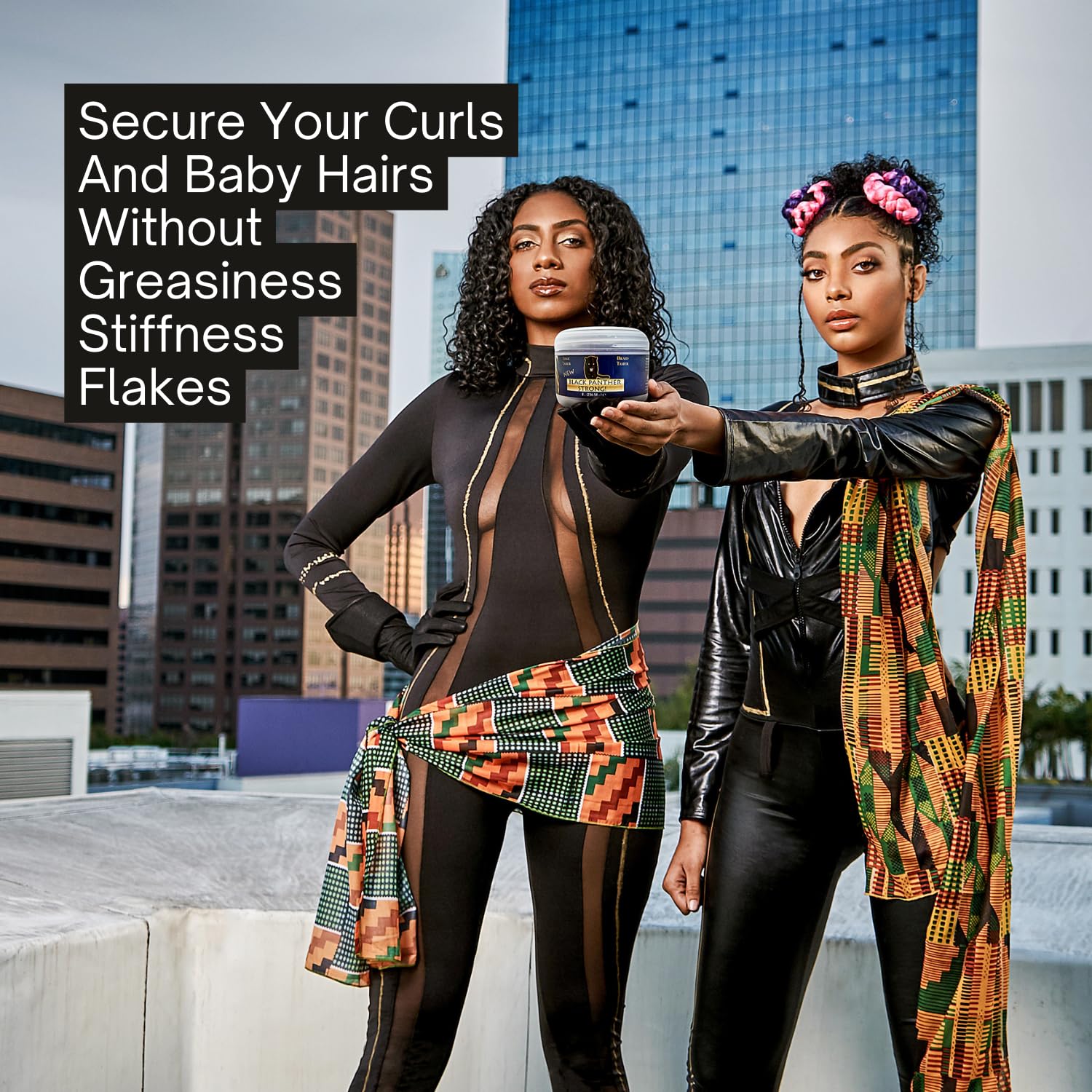 Black Panther Strong edge control works for all hair types and textures