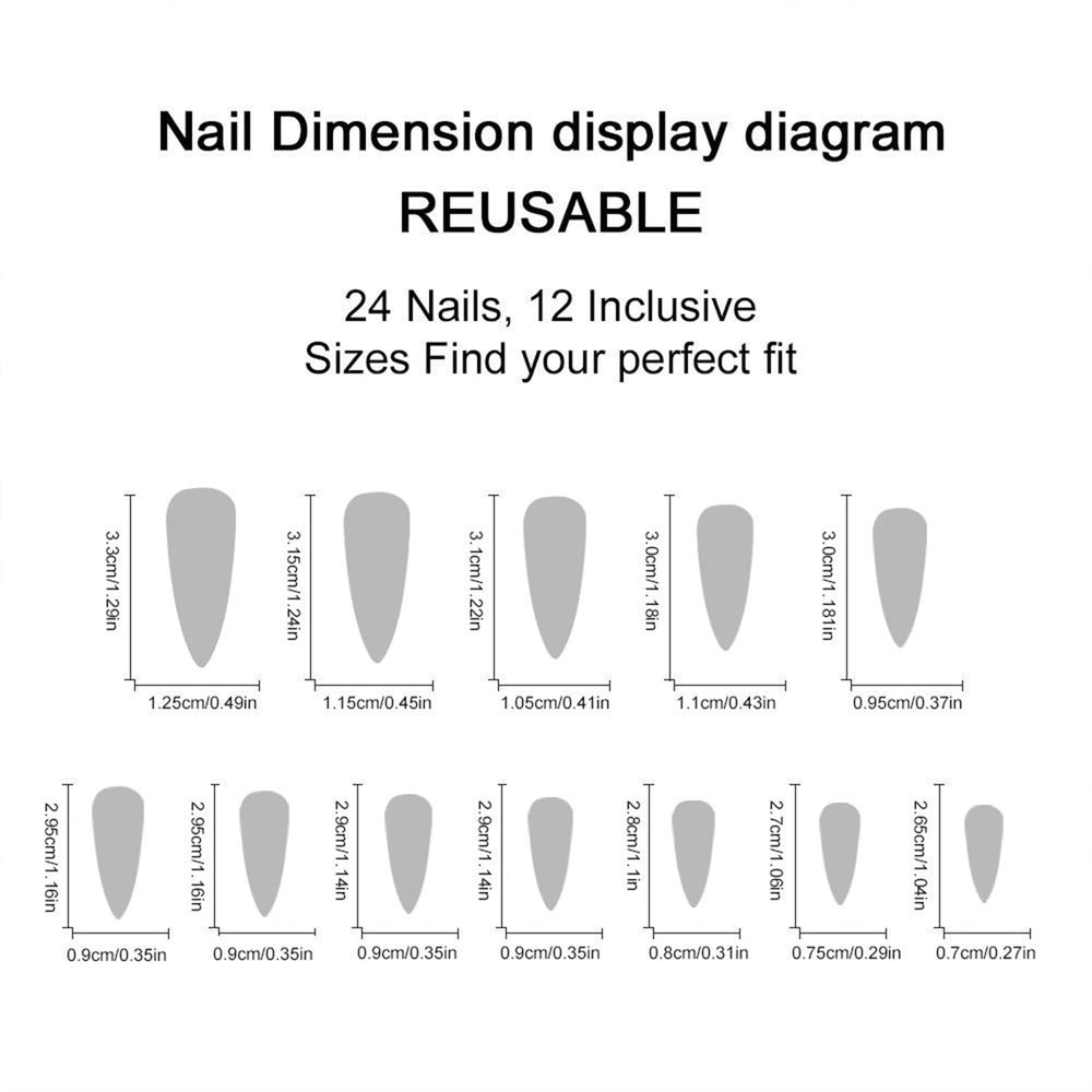 Black Solid Color Stiletto nails easy 15-minute DIY application