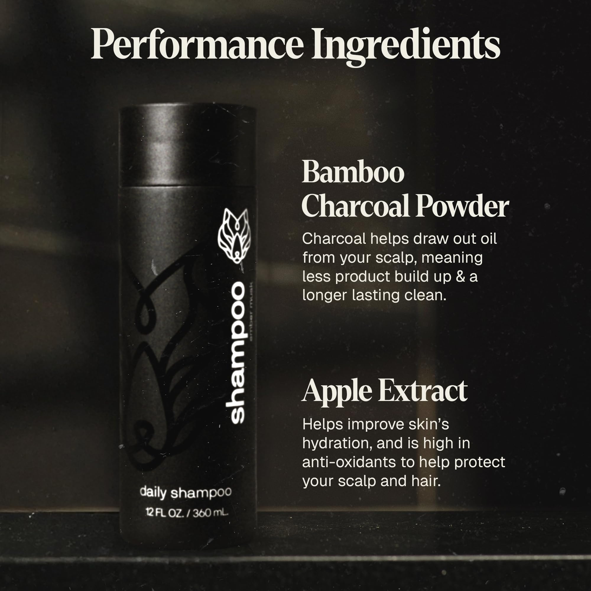 Black Wolf Conditioner detangle-closeup shows silky, smooth hair after use.