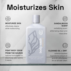 Black Wolf hyaluronic-acid application highlights deep hydration while soothing skin.