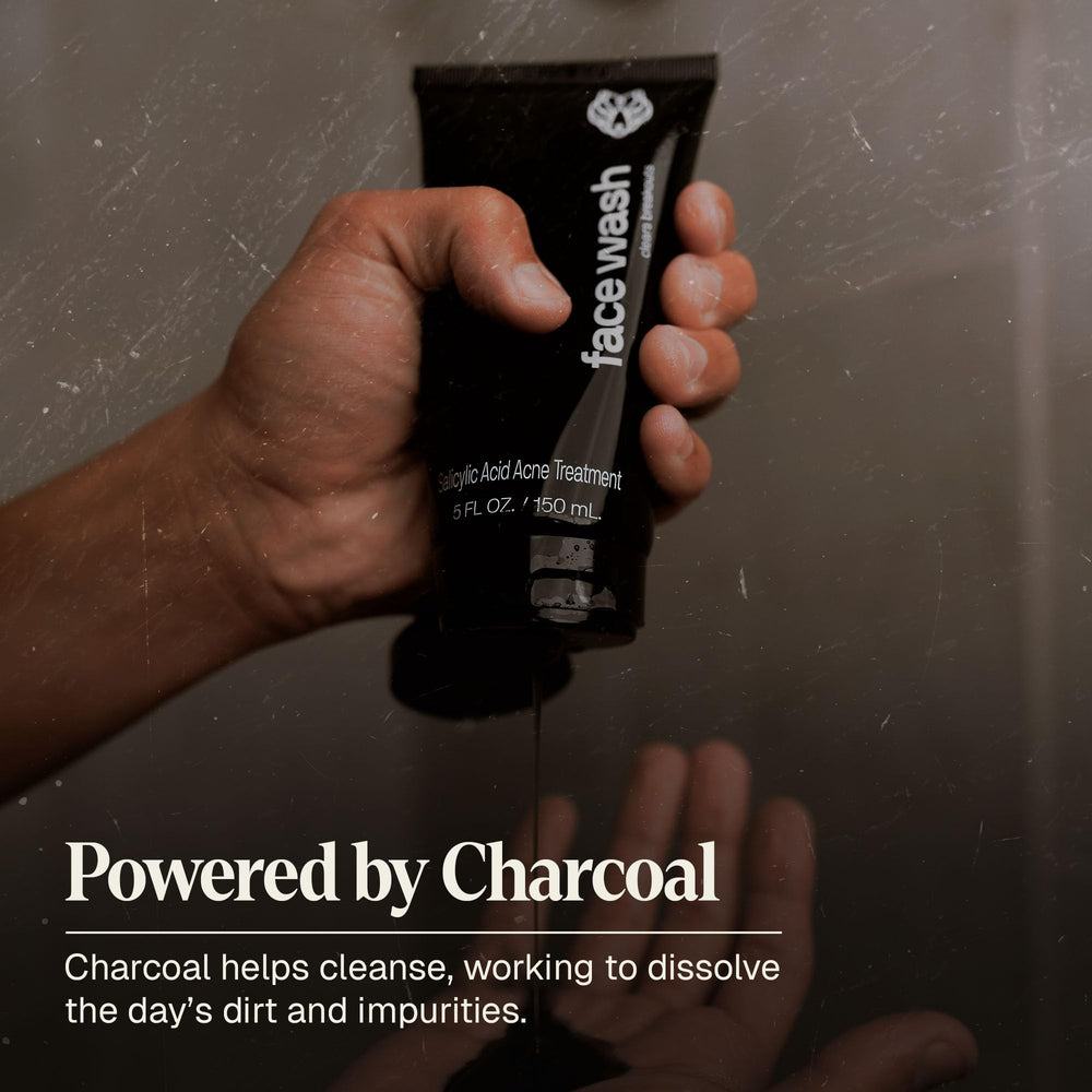 Black Wolf man washing face image showing everyday grooming for refreshed skin.