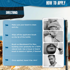 Blackbeard for Men waterproof beard color keeps your look intact through daily activities