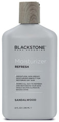 Blackstone men's grooming refresh jar closeup highlights lightweight hydration