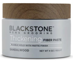 Blackstone Thickening Fiber Paste bottle with pliable hold and matte finish