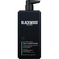 Blackwood For Men Active Man Conditioner bottle front view supports daily hair thickening.