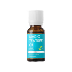 BLANC NATURE Magic Tea Tree Oil bottle shown for clear skin support daily.