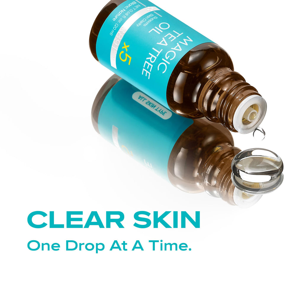 BLANC NATURE Magic Tea Tree Oil drops ready for spot treatment.