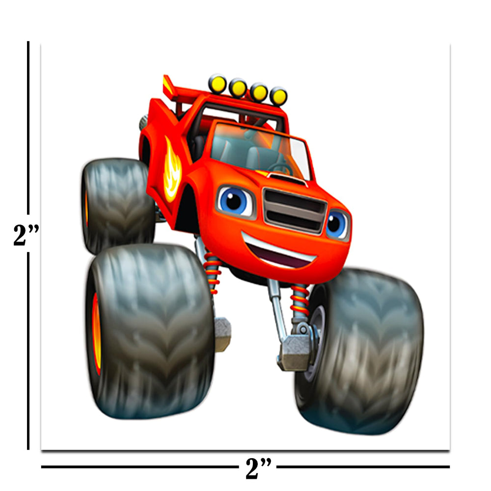 Blaze Monster Machines tattoos featuring character trucks for kids' party fun