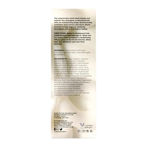 Creamy-textured formula close-up supports deep conditioning for damaged hair