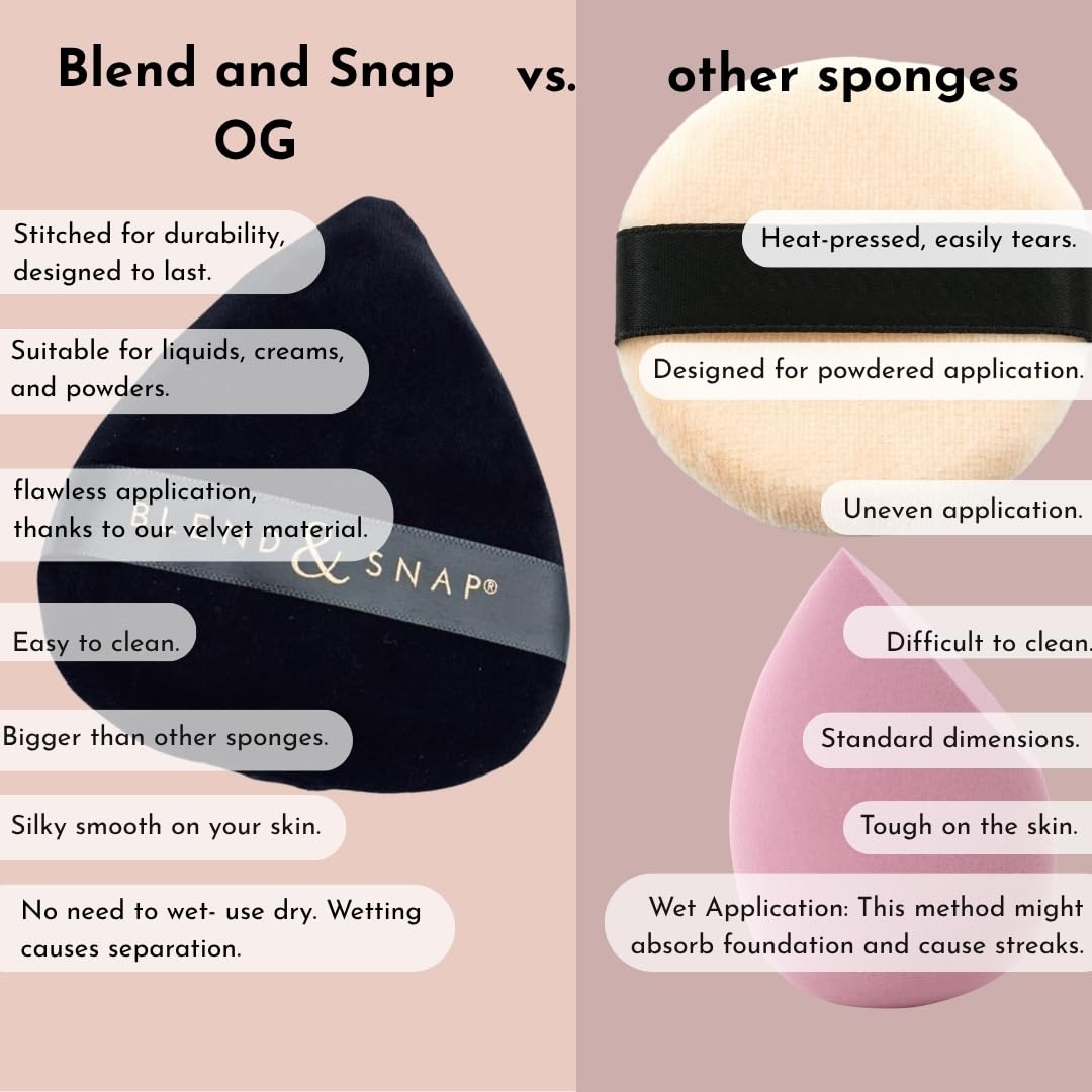 Blend and Snap soft velvet texture is gentle on skin