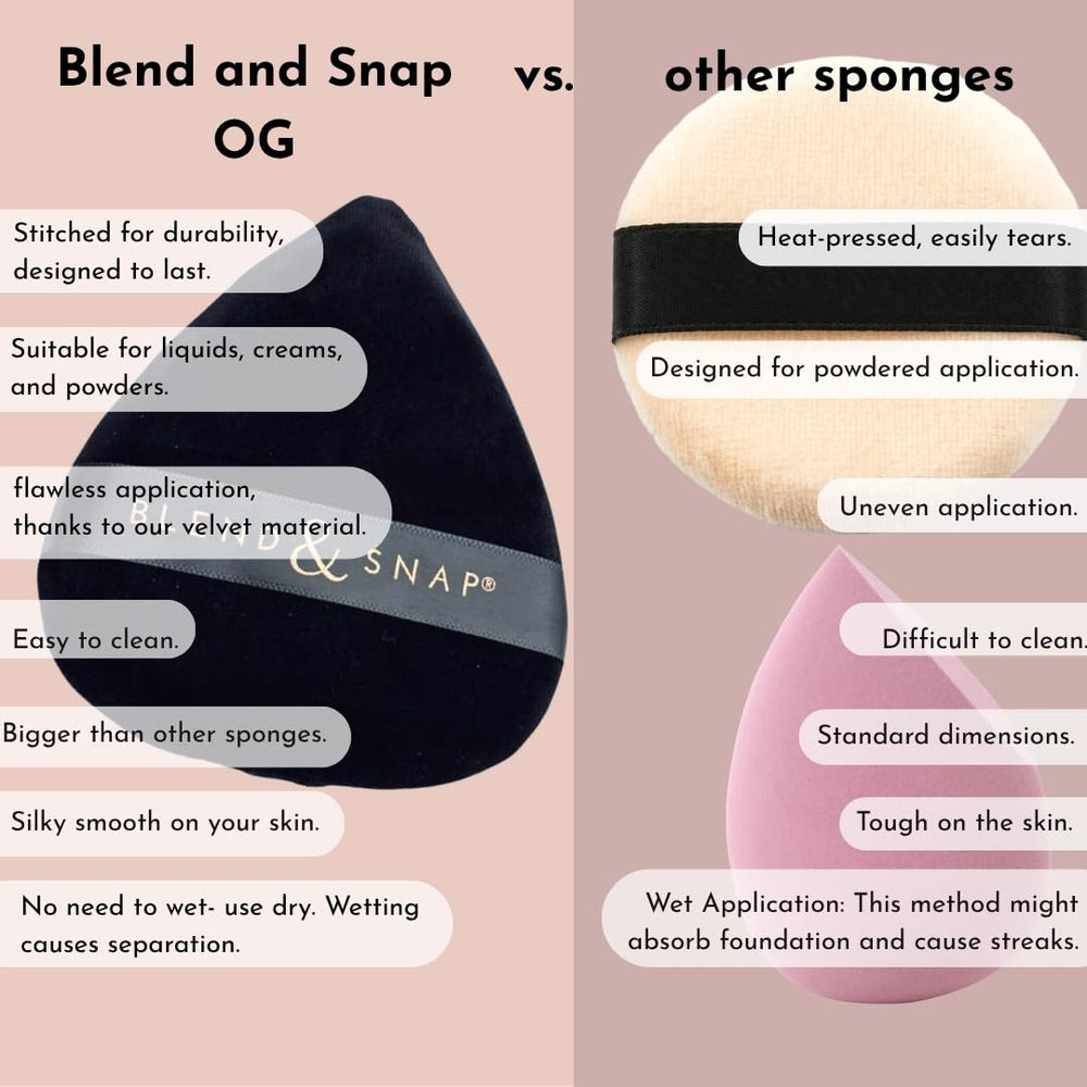 Blend and Snap soft velvet texture is gentle on skin