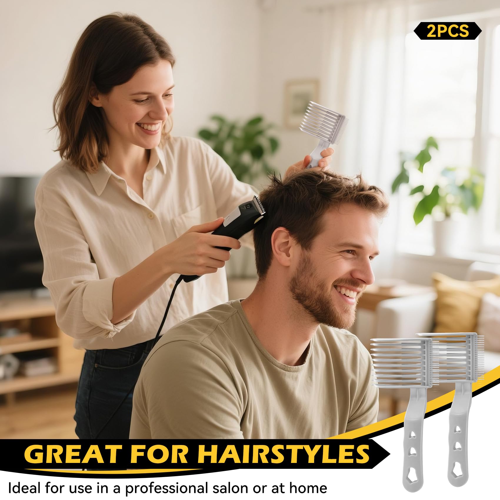Blend Friend Fade Comb gift-ready packaging showcases versatile hair tool