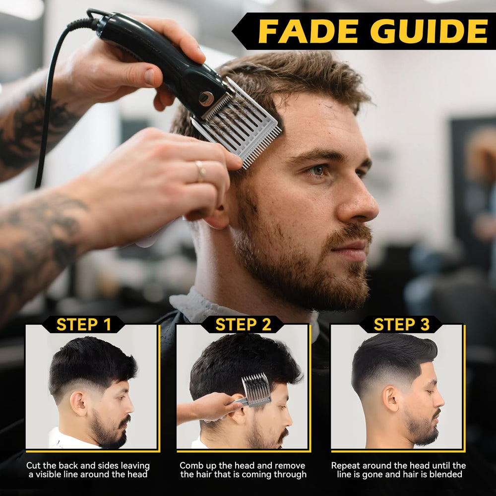 Blend Friend Fade Comb two-pack stacked for practical gifting or spare kit