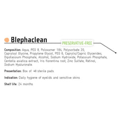 Blephaclean eyelids after-use: soothing post-cleanse comfort and refreshed lid sensation.
