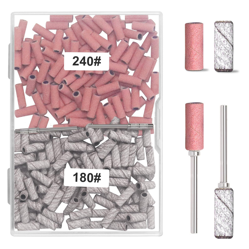 BLESWIN mini sanding bands with 3mm mandrel set for precise nail shaping