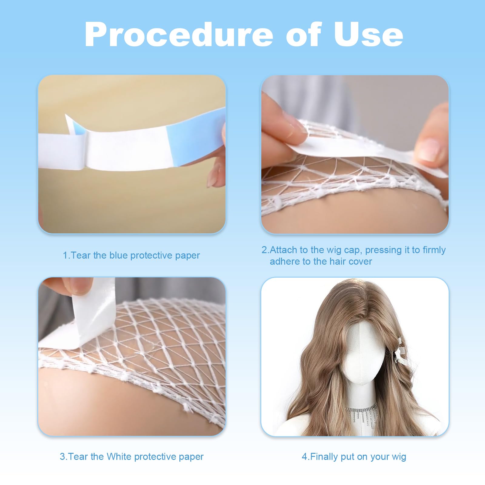 BLHLA odorless tape is gentle on skin and easy to clean.