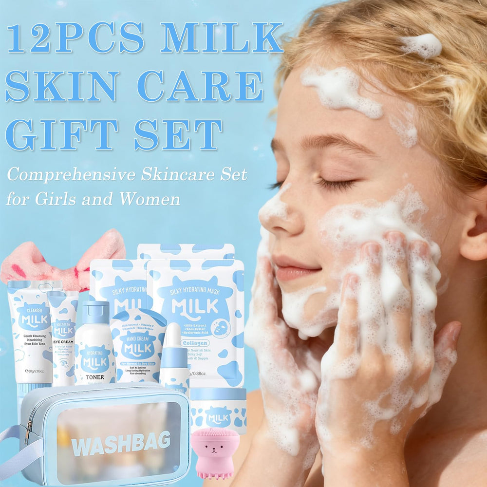 BliBling Milk Face Cleanser bottle for gentle cleansing and hydration.