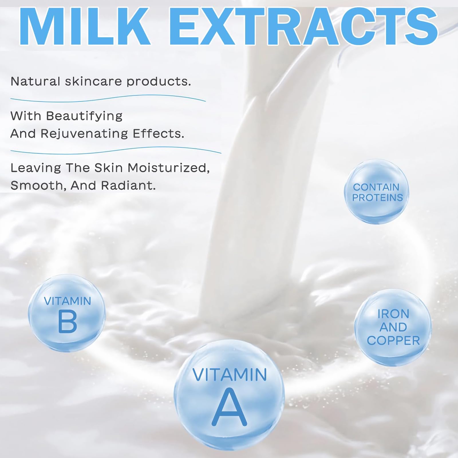 BliBling Milk Toner bottle for balancing skin and refreshing feel.
