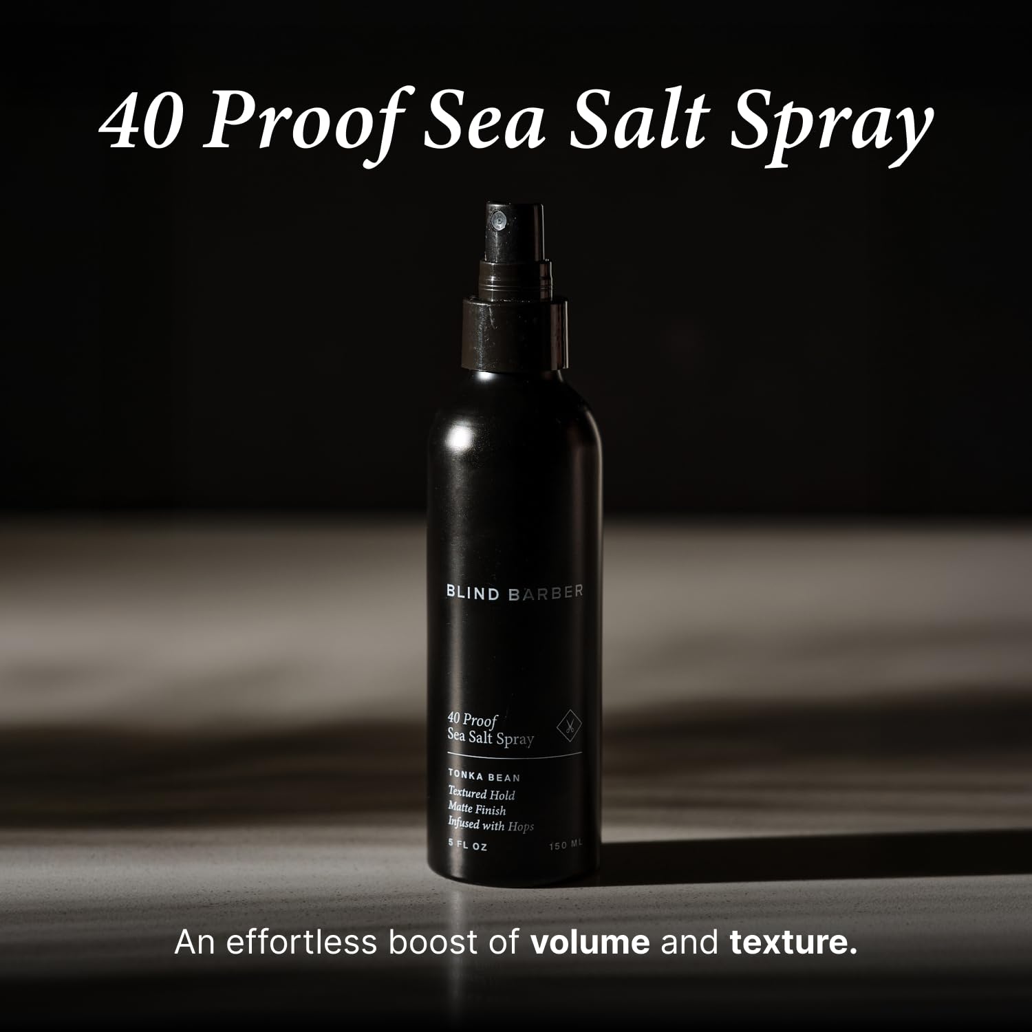Blind Barber sea salt spray hair waves demonstrates natural volume and textured definition.