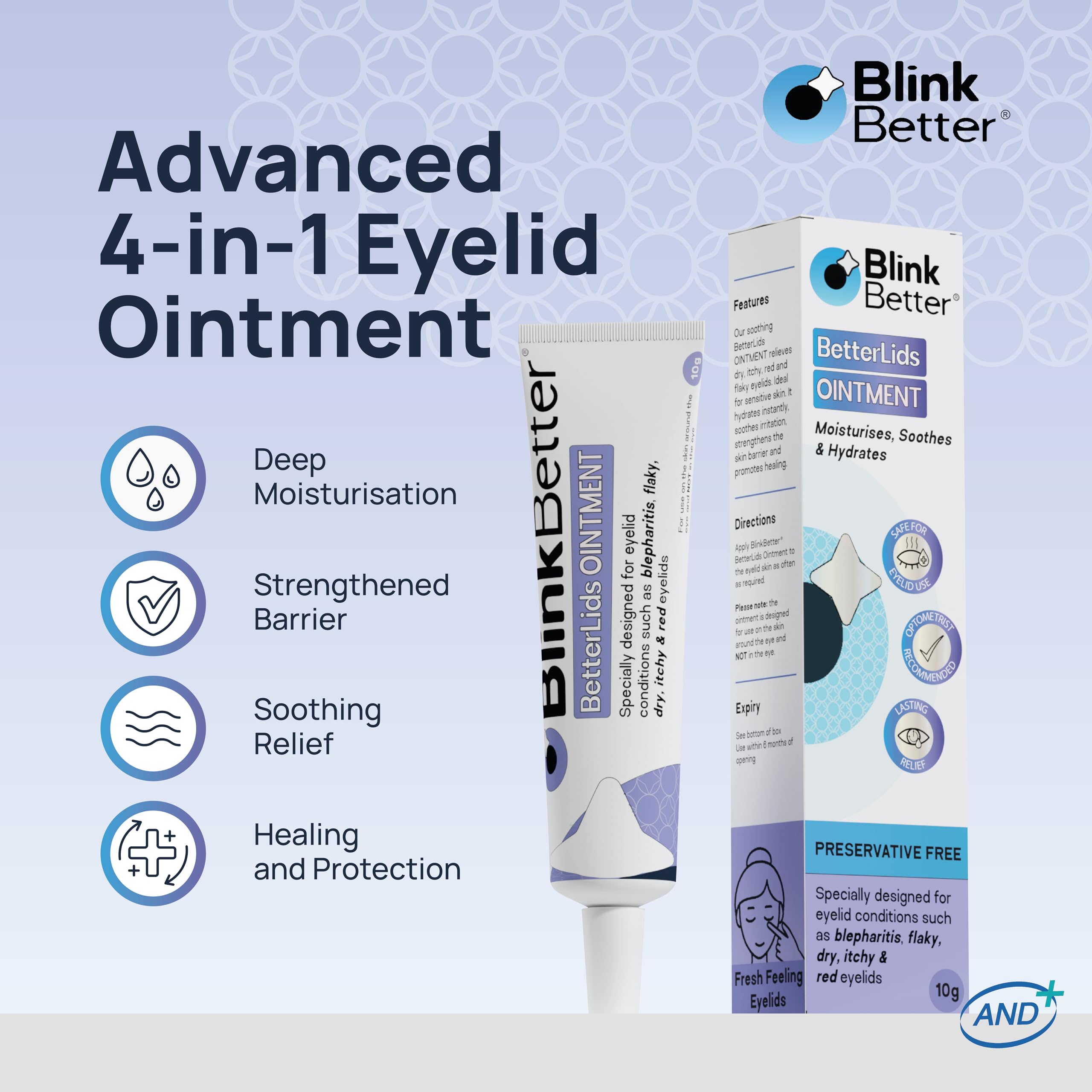 BlinkBetter BetterLids packaging shown for compact, travel-friendly storage.