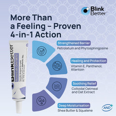 BlinkBetter BetterLids creamy texture ready to nourish dry eyelids.