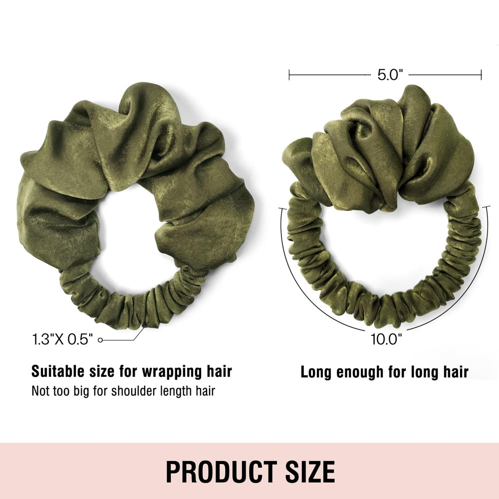 BLINKEEN olive-green sleep scrunchie packaging shot for easy setup and use