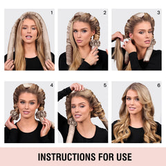 Blinkkeen overnight styling setup on bed demonstrates easy no-heat curls