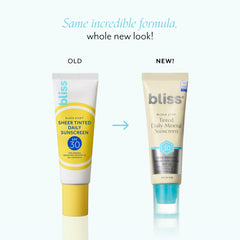 Bliss Block Star tinted swatch on skin demonstrates natural coverage