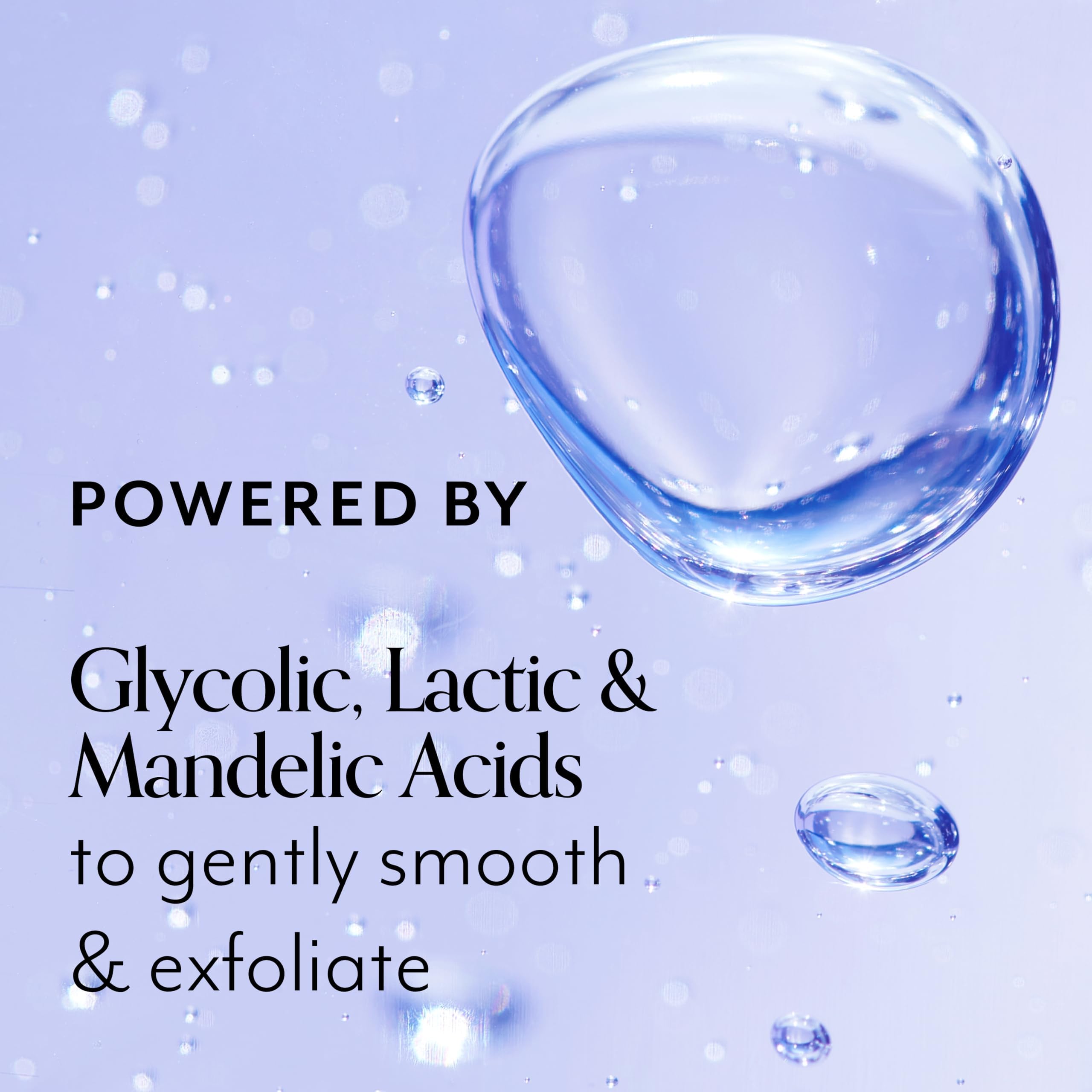 Bliss Body Butter ingredients close-up: AHA exfoliation with hydration from squalane and shea.