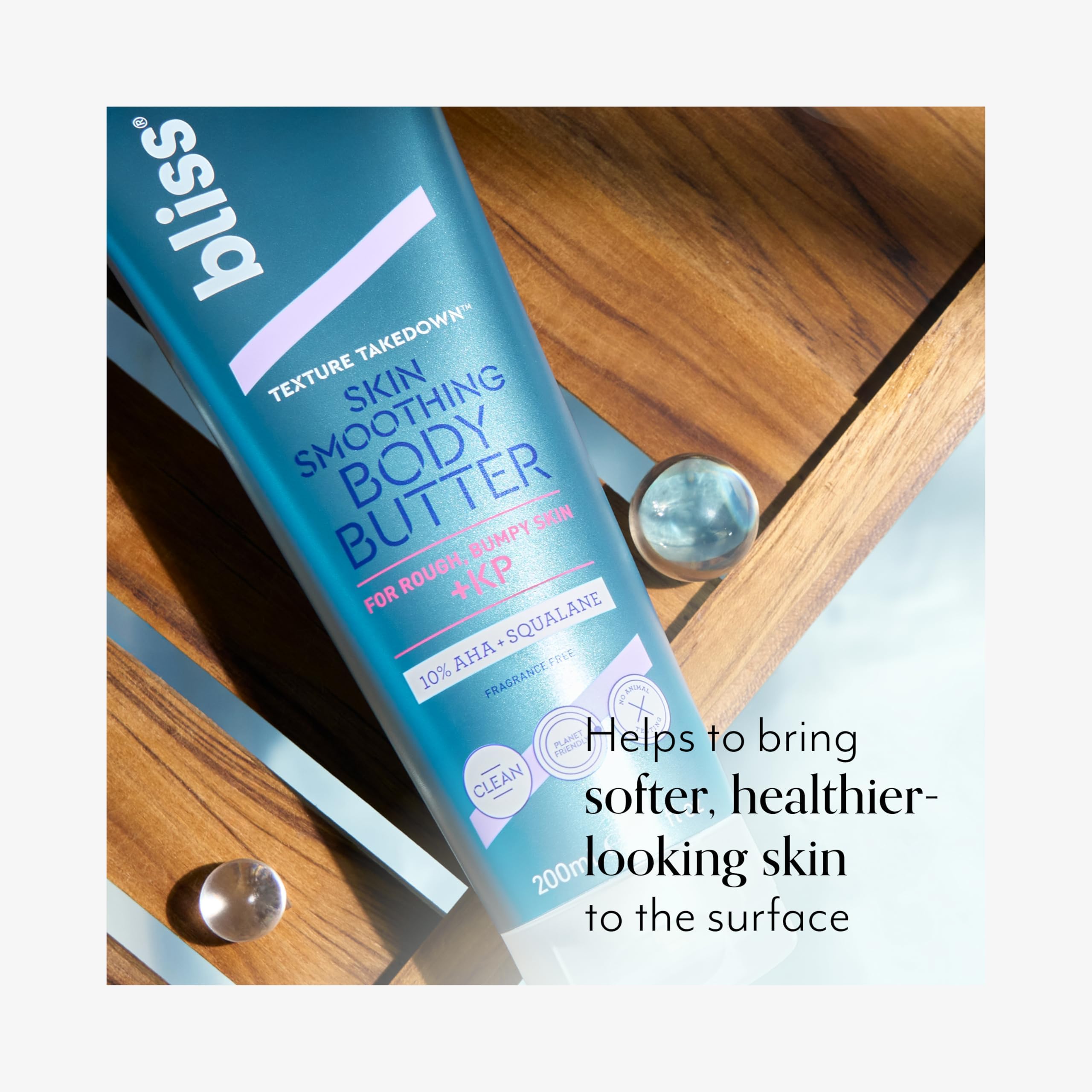 Bliss Texture Takedown tub during application, showcasing creamy texture.