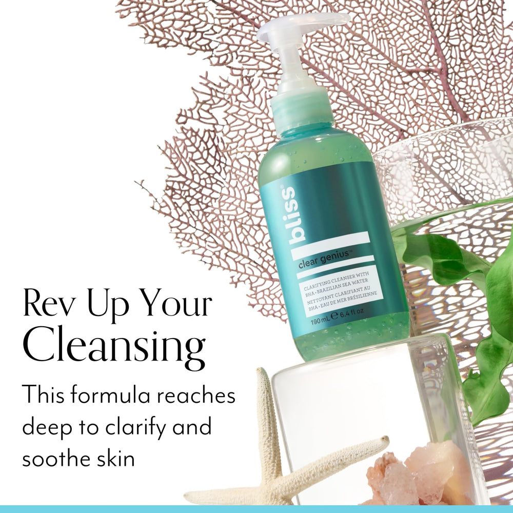 Bliss Clear Genius Brazilian sea water ingredient adds purifying minerals to cleanse